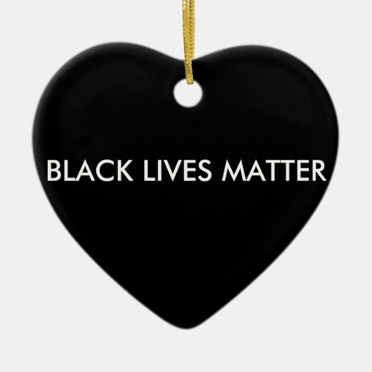 Black Lives Matter Ornament, BLM Keramisch Ornament (Voorkant)