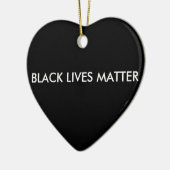 Black Lives Matter Ornament, BLM Keramisch Ornament (Links)