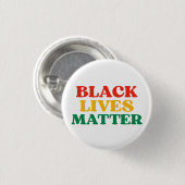 Black Lives Matter Ornament Ronde Button 3,2 Cm (Voorkant /achterkant)