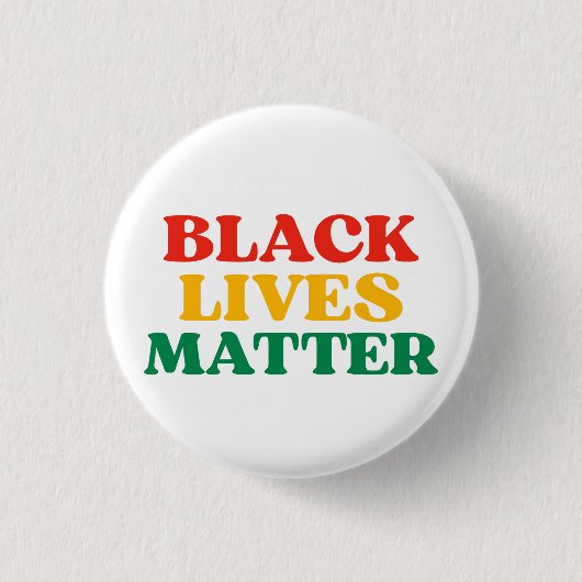 Black Lives Matter Ornament Ronde Button 3,2 Cm (Voorkant)