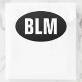 Black Lives Matter Ovale Sticker (Tas)