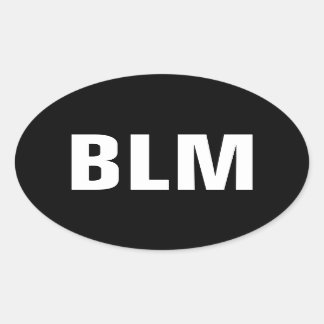 Black Lives Matter Ovale Sticker