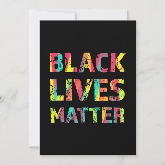 Black Lives Matter Painting 01 Editable Color Kaar (Voorkant)