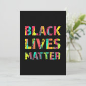 Black Lives Matter Painting 01 Editable Color Kaar (Staand voorkant)