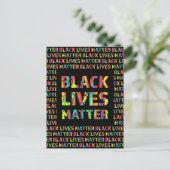 Black Lives Matter Painting 01 groeit samen Briefkaart (Staand voorkant)