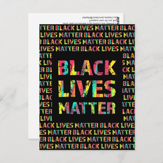 Black Lives Matter Painting 01 groeit samen Briefkaart (Voorkant / Achterkant)