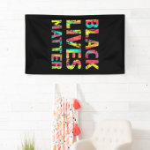 Black Lives Matter Painting 01 opvallend bewerkbaa Spandoek (Insitu)