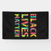 Black Lives Matter Painting 01 opvallend bewerkbaa Spandoek (Horizontaal)