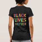 Black Lives Matter Painting 01 opvallend kleurrijk T-shirt (Achterkant)