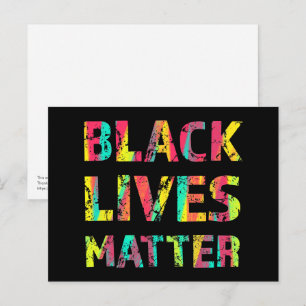 Black Lives Matter Painting 01 Rise Up Herinder Briefkaart