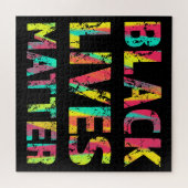 Black Lives Matter Painting 01 verhogen bewerkbaar Legpuzzel (Horizontaal)