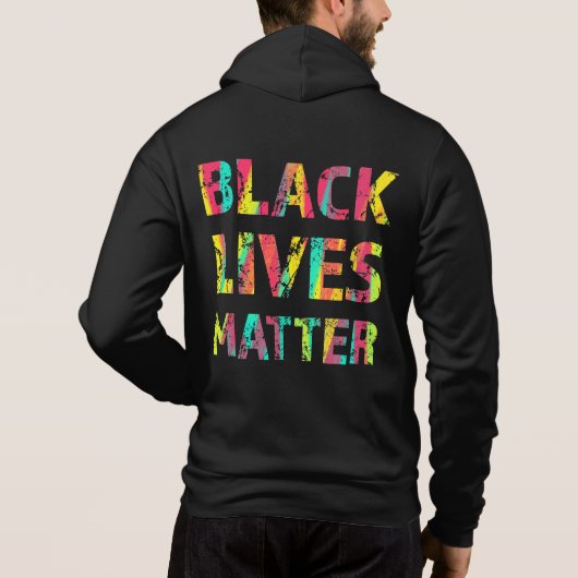Black Lives Matter Painting 01 voor- en achterzijd Hoodie (Achterkant)