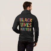Black Lives Matter Painting 01 voor- en achterzijd Hoodie (Achterkant volledig)