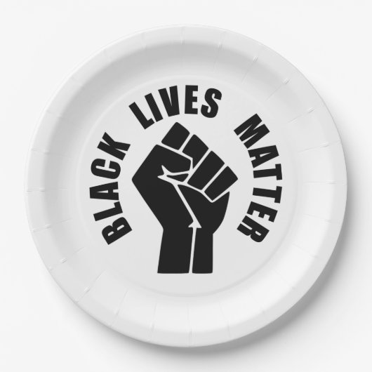 Black Lives Matter Papieren Bordje (Voorkant)