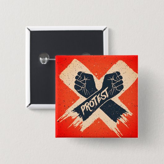 Black Lives Matter Protest Button (Voorkant /achterkant)