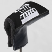 Black Lives Matter Putter Golfhoofdhoes Golfheadcover (3/4 voorkant)