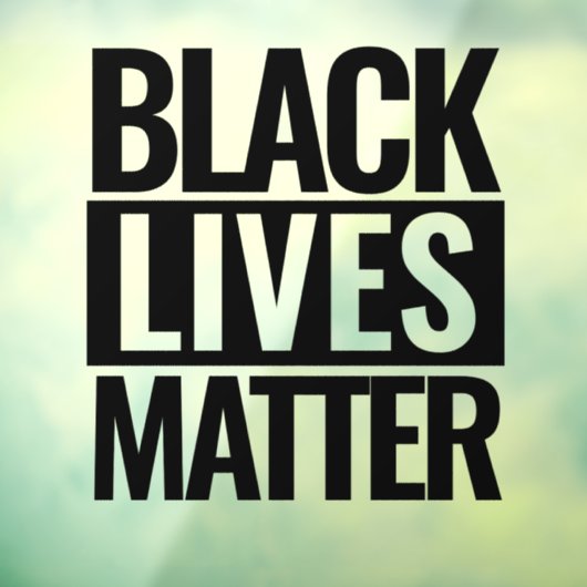 Black Lives Matter Raamsticker (Vel 3)