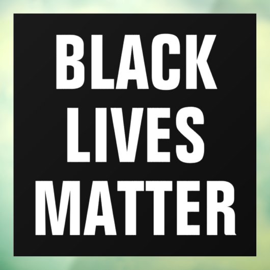 Black Lives Matter Raamsticker (Vel 3)