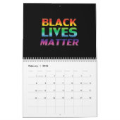 Black Lives Matter regenboog kleuren gay pride zwa Kalender (Feb 2026)