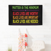 Black Lives Matter, reist racisme tegen, blm Spandoek (Insitu)