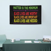 Black Lives Matter, reist racisme tegen, blm Spandoek (Beurs)