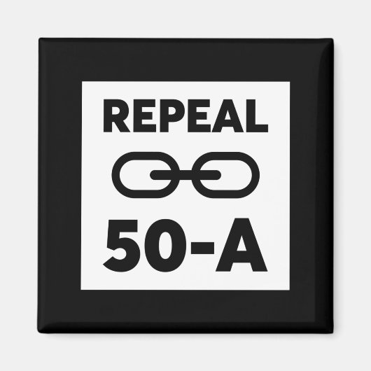 Black Lives Matter Repeal 50 A Magneet (Voorkant)