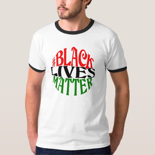 Black Lives Matter Retro stijlontwerp. T-shirt (Voorkant)