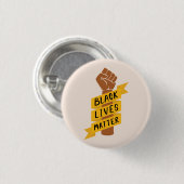 Black Lives Matter Ronde Button 3,2 Cm (Voorkant /achterkant)
