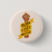 Black Lives Matter Ronde Button 3,2 Cm (Voorkant)