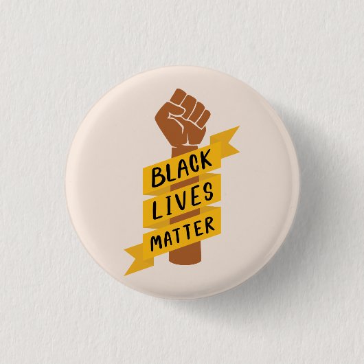 Black Lives Matter Ronde Button 3,2 Cm (Voorkant)