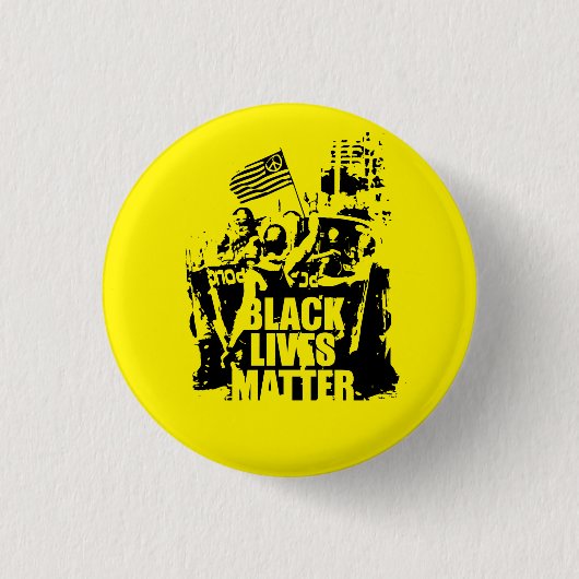 Black Lives Matter Ronde Button 3,2 Cm (Voorkant)
