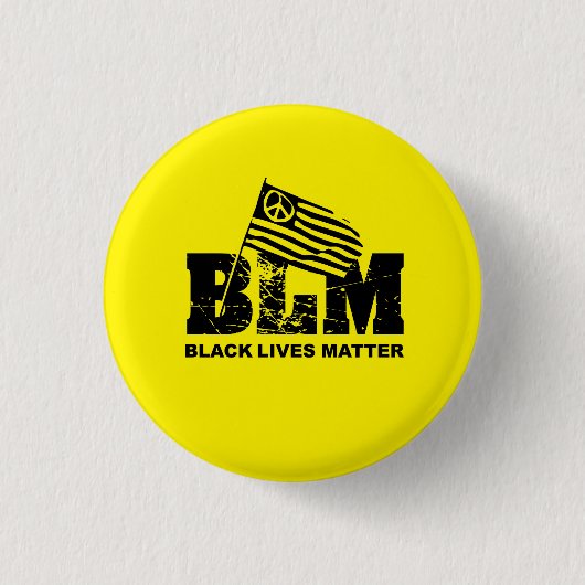 Black Lives Matter Ronde Button 3,2 Cm (Voorkant)