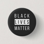 Black Lives Matter Ronde Button 3,2 Cm (Voorkant)