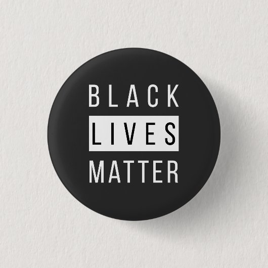 Black Lives Matter Ronde Button 3,2 Cm (Voorkant)