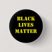 Black Lives Matter Ronde Button 3,2 Cm (Voorkant)