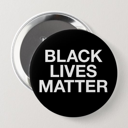 Black Lives Matter Ronde Button 4,0 Cm (Voorkant /achterkant)
