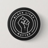Black Lives Matter Ronde Button 5,7 Cm (Voorkant)
