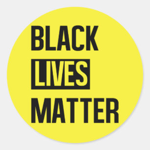 Black Lives Matter Ronde Sticker