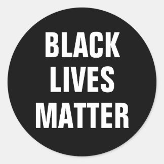Black Lives Matter Ronde Sticker