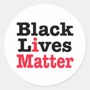 Black Lives Matter Ronde Sticker