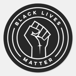 Black Lives Matter Ronde Sticker
