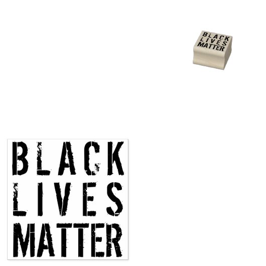 Black Lives Matter Rubber Stamp Rubberstempel (Gestempeld)