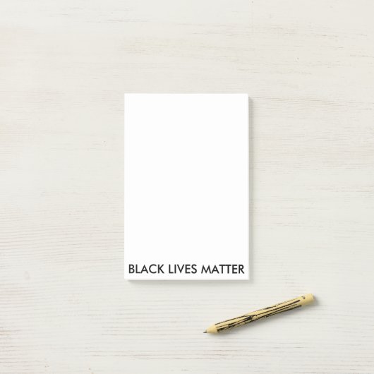 Black Lives Matter schrijft Post-it® Notes (Op bureau)