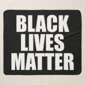 Black Lives Matter Sherpa Deken (Voorkant (horizontaal))