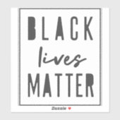 Black Lives Matter | Skateboard voor gelijke behan Sticker (Vel)