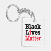 Black Lives Matter Sleutelhanger (Voorkant Links)