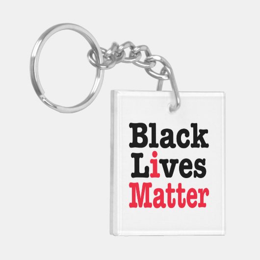 Black Lives Matter Sleutelhanger (Voorkant Links)