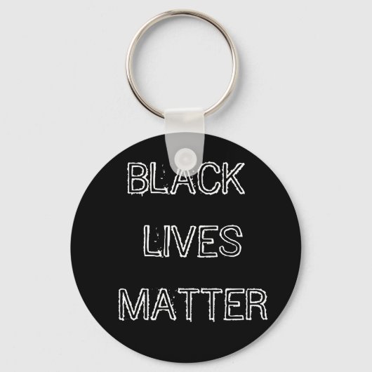Black Lives Matter Sleutelhanger Lanyard Round But (Voorkant)