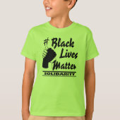 #Black Lives Matter Solidariteit Kinderen T-shirt (Voorkant)