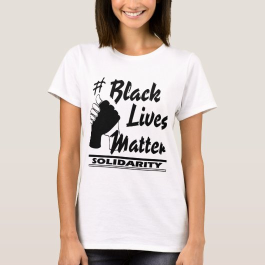 Black Lives Matter - Solidariteit T-shirt (Voorkant)